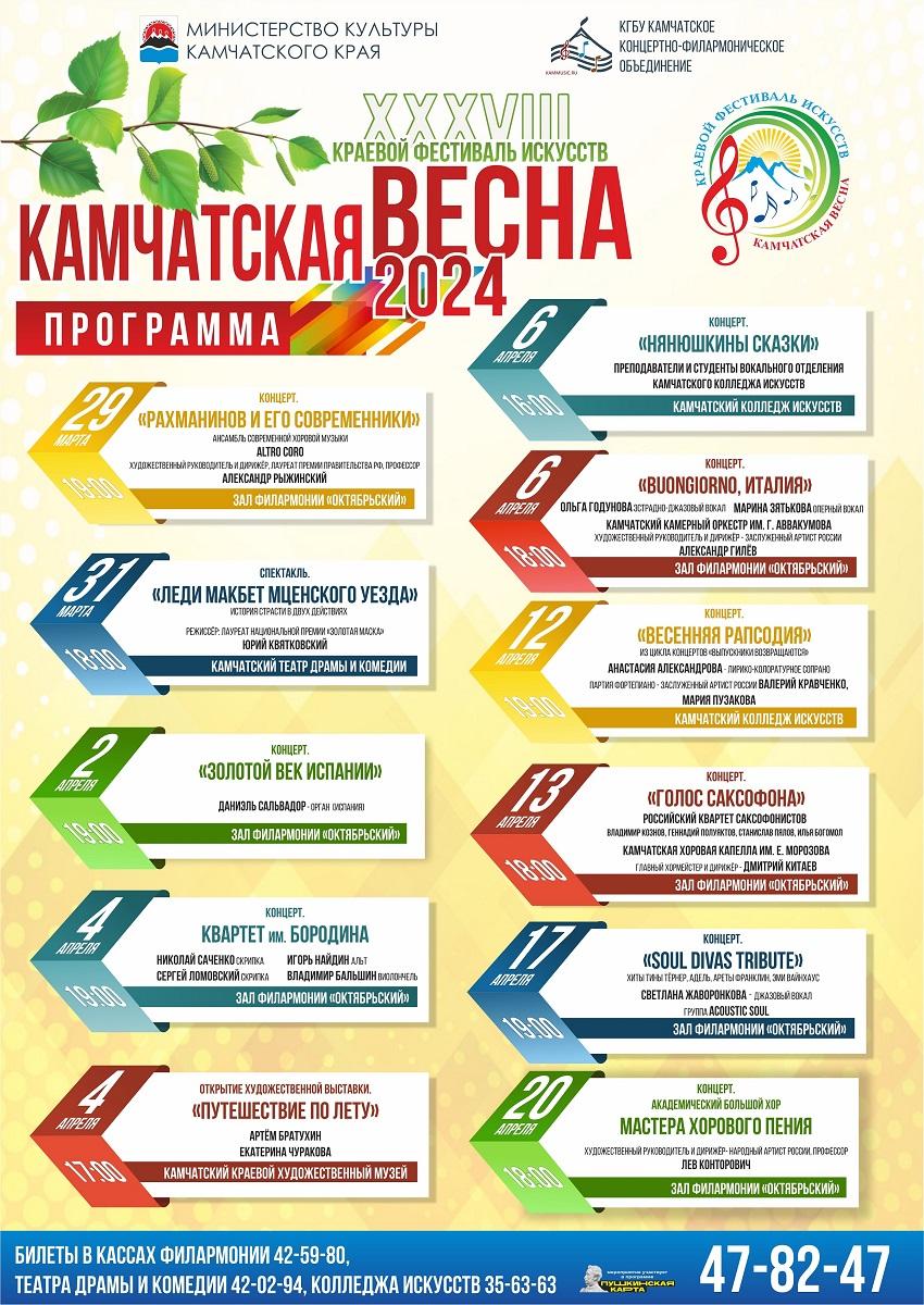 Фестиваль искусств "Камчатская весна 2024"